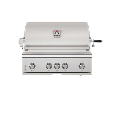 Thor Kitchen 36-Inch 4-Burner Built-In Gas Grill with Sear/Rear Infrared Burner