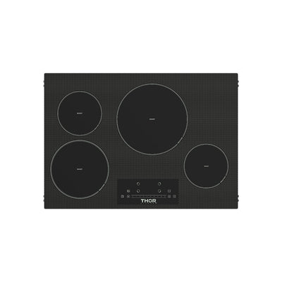 Thor Kitchen 30 in. 4 Burner Element Induction Cooktop in Black with Touch Controls