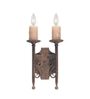 Meyda 9" Wide Toscano 2 Light Wall Sconce '115228