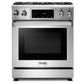 Thor Kitchen 3-Piece Appliance Package - 30-Inch Gas Range with Tilt Panel, Dishwasher & Refrigerator in Stainless Steel
