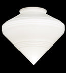 Meyda 9" Wide Revival Schoolhouse Deco Cone 4" Neck Shade'101433