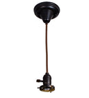 Meyda CLOTH COVERED PADDLE SOCKET HANGER 2.25" FITTER'101471