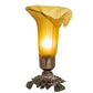Meyda 8" High Amber Tiffany Pond Lily Victorian Accent Lamp- 10221