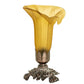 Meyda 8" High Amber Tiffany Pond Lily Victorian Accent Lamp- 10221
