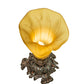 Meyda 8" High Amber Tiffany Pond Lily Victorian Accent Lamp- 10221