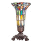 Meyda 8" High Stained Glass Pond Lily Victorian Accent Lamp - 10225