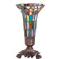 Meyda 8" High Stained Glass Pond Lily Victorian Accent Lamp - 10225