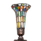 Meyda 8" High Stained Glass Pond Lily Victorian Accent Lamp - 10225