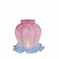 Meyda 5" Wide Melon Flower Pink & Blue Shade '10244