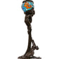 Meyda  35" High Lovers' Trangle W/Tiffany Goldfish Table Lamp- 10708