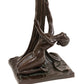 Meyda  35" High Lovers' Trangle W/Tiffany Goldfish Table Lamp- 10708