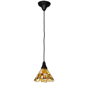 Meyda 8" Wide Delta Jadestone Mini Pendant '109311