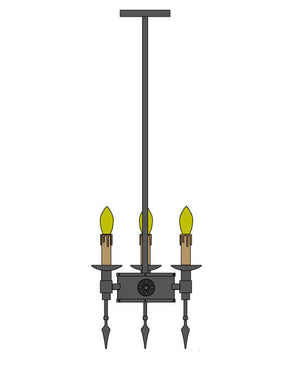 Meyda 8"W Warwick 3 LT Mini Pendant 111646