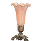 Meyda 8"H Pink Pond Lily Victorian Accent Lamp '11241