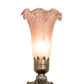 Meyda 8"H Pink Pond Lily Victorian Accent Lamp '11241
