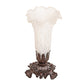 Meyda 8" High White Tiffany Pond Lily Victorian Accent Lamp '11259