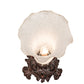 Meyda 8" High White Tiffany Pond Lily Victorian Accent Lamp '11259