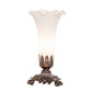 Meyda 8" High White Tiffany Pond Lily Victorian Accent Lamp '11259