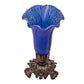 Meyda 8" High Blue Tiffany Pond Lily Victorian Accent Lamp '11262