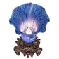 Meyda 8" High Blue Tiffany Pond Lily Victorian Accent Lamp '11262