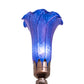 Meyda 8" High Blue Tiffany Pond Lily Victorian Accent Lamp '11262