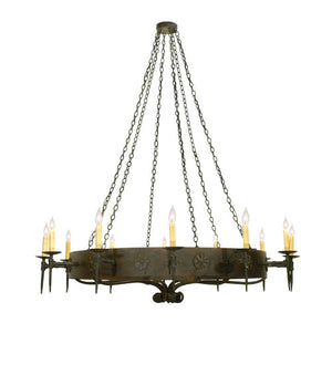 Meyda 72" Wide Warwick 12 Light Chandelier '112814
