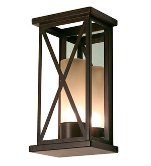 Meyda 9" Wide Mirror Cross Wall Sconce 115698