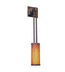 Meyda 9" Wide Perforated Cylinder Wall Sconce 116485