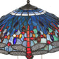 Meyda 60"H Tiffany Hanginghead Dragonfly Floor Lamp '118843