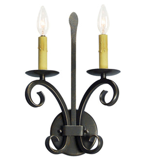 Meyda 8" Wide Valetta 2 Light Wall Sconce '119296