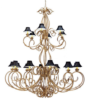 Meyda 84" Wide Alexandria 18 Light Two Tier Chandelier '120320
