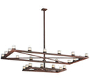 Meyda 96.5"L Stratum 2 Tier Chandelier 121911