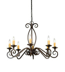 Meyda 36" Wide Wallis 8 Light Chandelier 134392