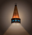 Meyda 8" Wide Teepee Regalia Wall Sconce '149956