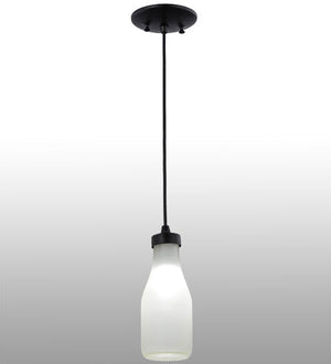 Meyda 5" Wide Milk Bottle LED Mini Pendant '151225