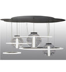 Meyda 84"w Anillo Bola Led Cascading Pendant - 152693