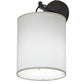 Meyda 8"w Cilindro Campbell Wall Sconce - 153357