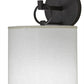 Meyda 8"w Cilindro Campbell Wall Sconce - 153357