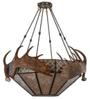 Meyda 54"W Antlers Moose Inverted Pendant- 154279 - MyBBQDirect