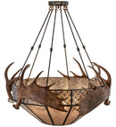 Meyda 54"W Antlers Moose Inverted Pendant- 154279 - MyBBQDirect