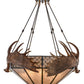 Meyda 54"W Antlers Moose Inverted Pendant- 154279 - MyBBQDirect