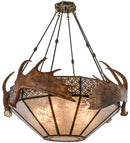 Meyda 54"W Antlers Moose Inverted Pendant- 154279 - MyBBQDirect