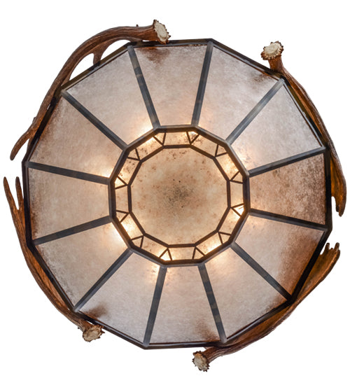 Meyda 54"W Antlers Moose Inverted Pendant- 154279 - MyBBQDirect