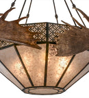 Meyda 54"W Antlers Moose Inverted Pendant- 154279 - MyBBQDirect