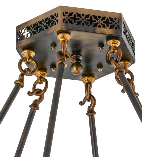 Meyda 54"W Antlers Moose Inverted Pendant- 154279 - MyBBQDirect