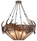 Meyda 54"W Antlers Moose Inverted Pendant- 154279 - MyBBQDirect