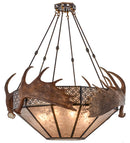 Meyda 54"W Antlers Moose Inverted Pendant- 154279 - MyBBQDirect