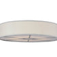 Meyda  48"w Cilindro White Textrene Led Flushmount- 154566