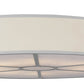 Meyda  48"w Cilindro White Textrene Led Flushmount- 154566