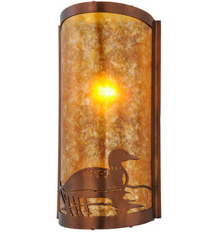 Meyda 9"w Loon Right Wall Sconce - 154908